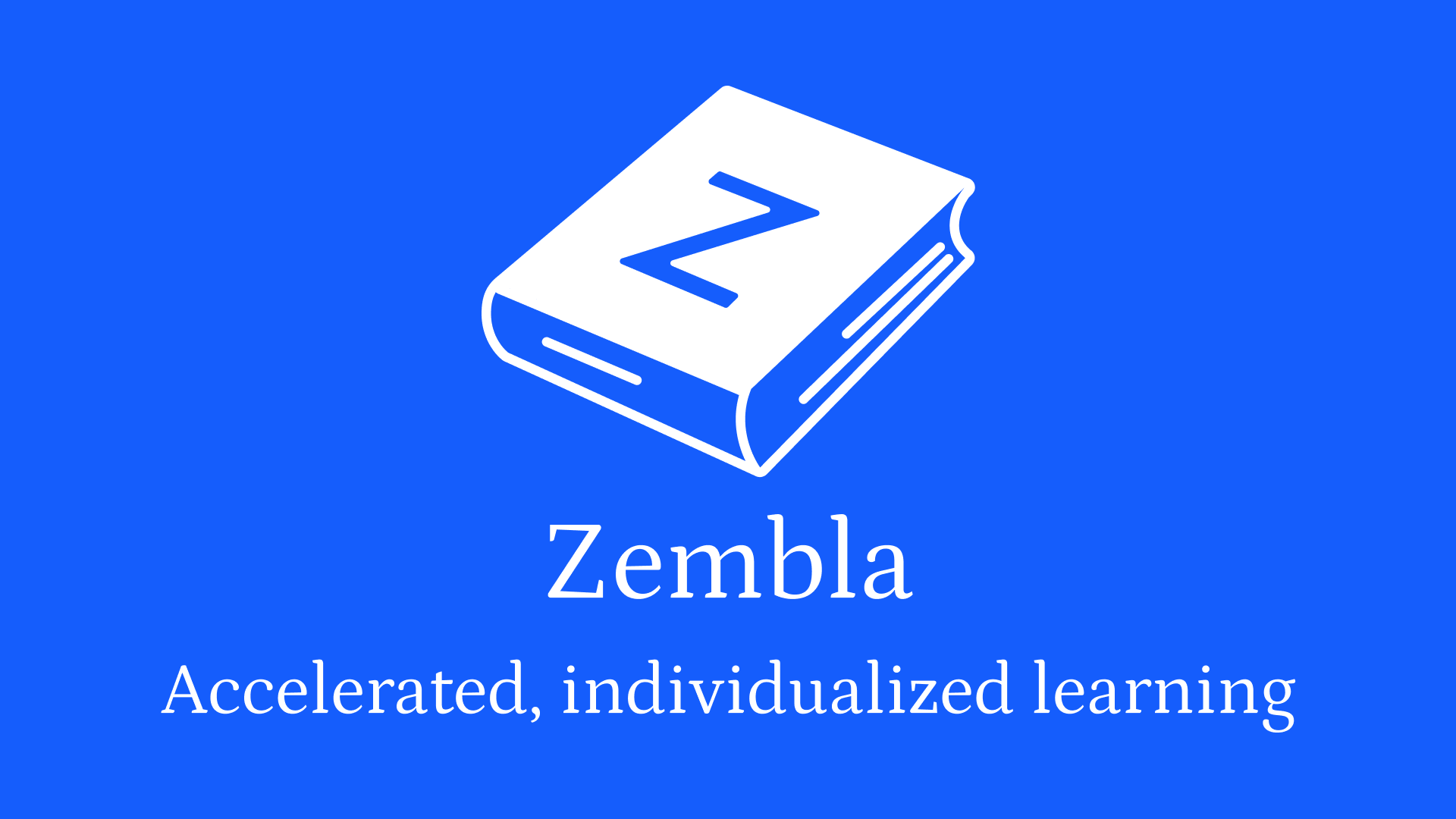 Zembla.ai - Accelerated, individualized learning